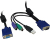 Inter-Tech 88887055 KVM cable Black 3 m