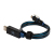 RealPower USB A/Lightning 0.75m 0,75 m Noir, Bleu