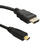 Qoltec 50400 HDMI-Kabel 2 m HDMI Typ A (Standard) HDMI Typ D (Mikrofon) Schwarz