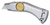 Stanley 2-10-122 nożyk Aluminium, Mosiądz Odłamywane ostrze noża
