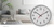 Nedis CLWA110WT Horloge murale et de table Rond Argent, Blanc