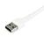 StarTech.com 1m USB-A auf USB-C Ladekabel - Dauerhaftes USB 2.0 auf USB Typ-C Datenübertragungs- und Schnellladekabel - Robuster TPE-Mantel Aramidfaser, M/M, 3A - Weiß
