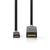 Nedis CCBW64655AT10 adaptador de cable de vídeo 1 m USB Tipo C HDMI Antracita