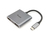Equip 133484 base para portátil y replicador de puertos USB 3.2 Gen 1 (3.1 Gen 1) Type-C Plata