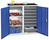 Werkzeug- und Materialschrank Serie 3000, 7035/5010, 9 Schubladen 100 mm, 2 Wannenböden