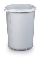 Durable 40L Round Waste Bin Grey | Strong Food Safe Bin | DURABIN