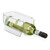 Relaxdays Kühlschrank Flaschenablage stapelbar, Getränkeaufbewahrung, Limo, Wein, Bier, HxBxT 10x11x20,5 cm, transparent
