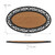Relaxdays Fußmatte, 45x75 cm, ovaler Fußabtreter Gummi & Kokos, rutschfest, Türvorleger, innen & außen, natur/schwarz
