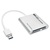 TRIPP LITE adapter, SuperSpeed multi-drive memóriakártya olvasó/író, aluminium