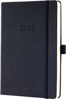 CONCEPTUM Tageskalender 2025 C2510 1T/1S schwarz 21.3x14.8cm