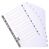 Exacompta Index 1-12 A4 Extra Wide 160gsm Card White with White Mylar Tabs
