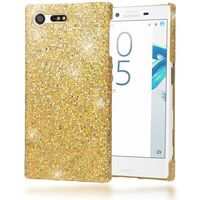 NALIA Glitter Hard-Case compatible with Sony Xperia X Compact, Ultra-Thin Elegant Smart-Phone Back-Cover, Protective Shiny Slim-Fit Protector Skin Shockproof Bling Crystal Gloss...