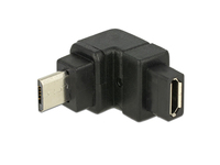 Adapter USB 2.0, micro Stecker B an micro Buchse B, oben gewinkelt, Delock® [65669]