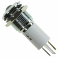 LED-Signalleuchte, 24 V (DC), weiß, 1 cd, Einbau-Ø 16 mm, RM 1.25 mm, LED Anzahl