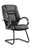Galloway Cantilever Chair Black Leather With Arms BR000177