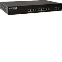 Managed Switch, 8 Port 10/100, /1000Tx w/IEEE 802.3at PoE+,