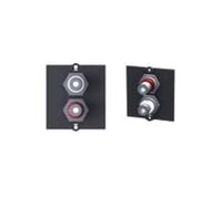 Frame 1xCinch Stereo BAM-1 917.022, RCA, Black, 1 pc(s) Wall Outlets