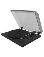Belt-Drive Audio Turntable , Black Fully Automatic ,