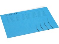 Jalema Secolor A4 Vouwmap, Karton, 225 x 310 mm, Blauw (doos 250 stuks)