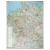 Landkartentafel magnethaftende Tafel,1:750.000 100x140 cm