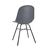 Bolero Arlo Side Chairs in Grey with Metal Frame for Indoors - Pack of 2