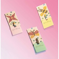 Kit de 12 penses-bête 8 x 15 cm à décorer avec mosaïque 1 x 1 cm assortie fournie - produit supprimé à épuisement du stock