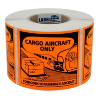 Transportetiketten nur für Frachtflugzeuge (Cargo Aircraft only), 120 x 110 mm, Papier, 1.000 Transportaufkleber