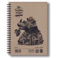 RHINO RECYCLED TWINWIRE NOTEBOOK A5