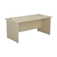 Jemini Rectangular Panel End Desk 1400x800x730mm Maple KF804444