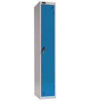 Probe coin operated coloured door premium lockers - Coin return - single door