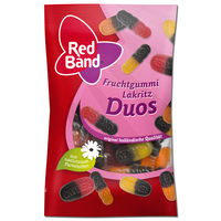 Red Band Fruchtgummi Lakritz Duos Snackpack, 100g Beutel