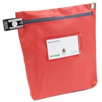 Versapak Button High Secure Reusable Cash Bag medium Red