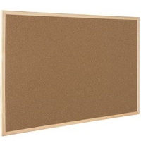Q-CONNECT CORK BOARD WOODEN FRAME