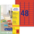 Farbige Etiketten, ablösbar, A4, 45,7 x 21,2 mm, 20 Bogen/960 Etiketten, rot
