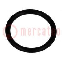 O-ring gasket; NBR rubber; Thk: 1mm; Øint: 7.9mm; black