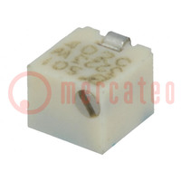 Potentiometer: mounting; multiturn; 500Ω; 125mW; SMD; ±20%; linear