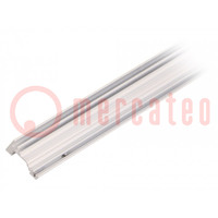 Profilo per moduli LED; bianco; L: 1m; CORNER10; alluminio; 30/60°