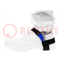 Fascia per calzature; ESD; 2pz; azzurro; Fissaggio: clip