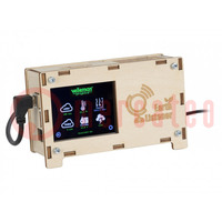 Monitor jakości powietrza; 5VDC; Wyposażenie: obudowa drewniana