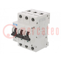 Circuit breaker; 230/400VAC; Inom: 20A; Poles: 3; Charact: C; 15kA