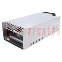Power supply: switched-mode; for building in; 650W; 36VDC; 18A