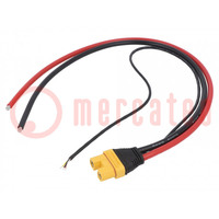 Plug; DC supply; AS150U; female; PIN: 6; with leads; for cable; 70A