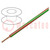 Przewód; H05V-K,LgY; linka; Cu; 0,75mm2; PVC; czerwono-zielony