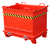 Baustoffcontainer BC 1000 lackiert RAL3000 Feuerrot Stapler Anbaugerät