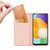 2_Dux Ducis Skin Pro Hülle für Samsung Galaxy A14 4G / 5G Flip Cover Card Wallet Stand Pink