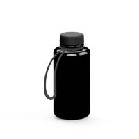 Artikelbild Drink bottle "Refresh" clear-transparent incl. strap, 0.7 l, black/black
