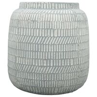 Vase Valo - grau - Keramik - 24,5x24,5x26 cm