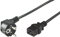 Microconnect PE0771905 electriciteitssnoer Zwart 5 m CEE7/7 C19 stekker
