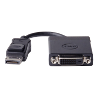 DELL 470-AANH câble vidéo et adaptateur Displayport M DVI-D FM Noir