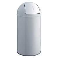 Helit H2401787 trash can 30 L Round Stainless steel Grey, Metallic